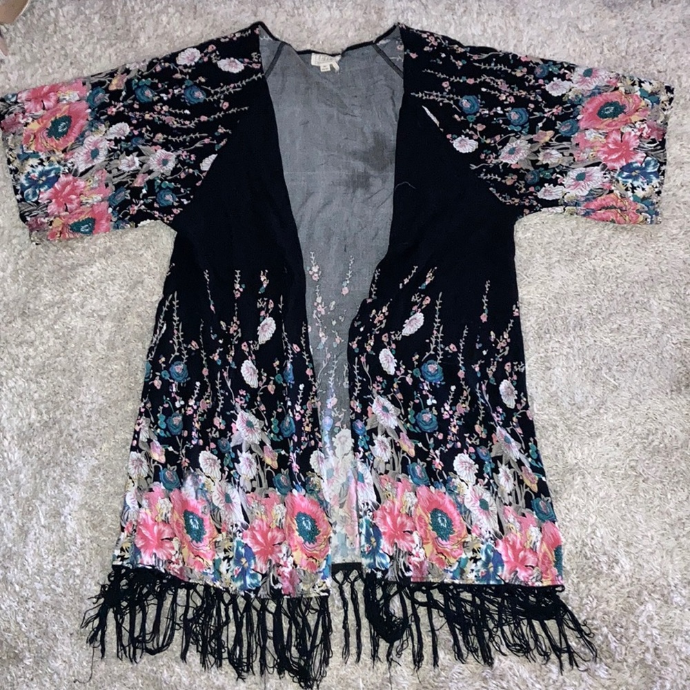 LA Hearts floral cardigan